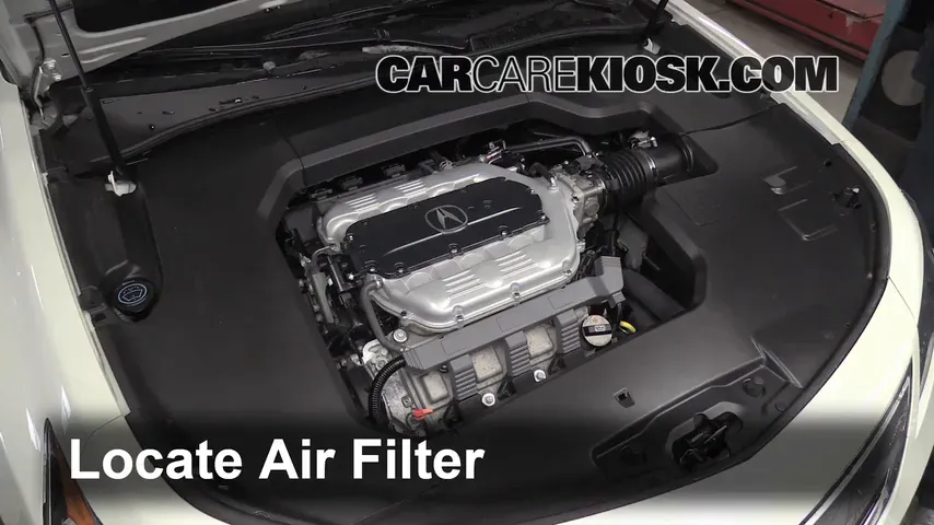 2012 Acura TL 3.5L V6 Air Filter (Engine) Replace